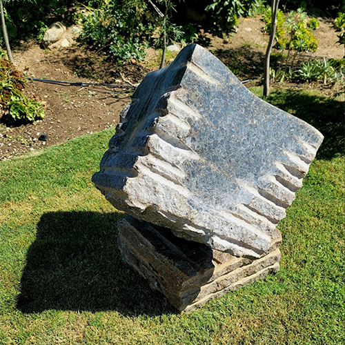 Cube on Stone Base